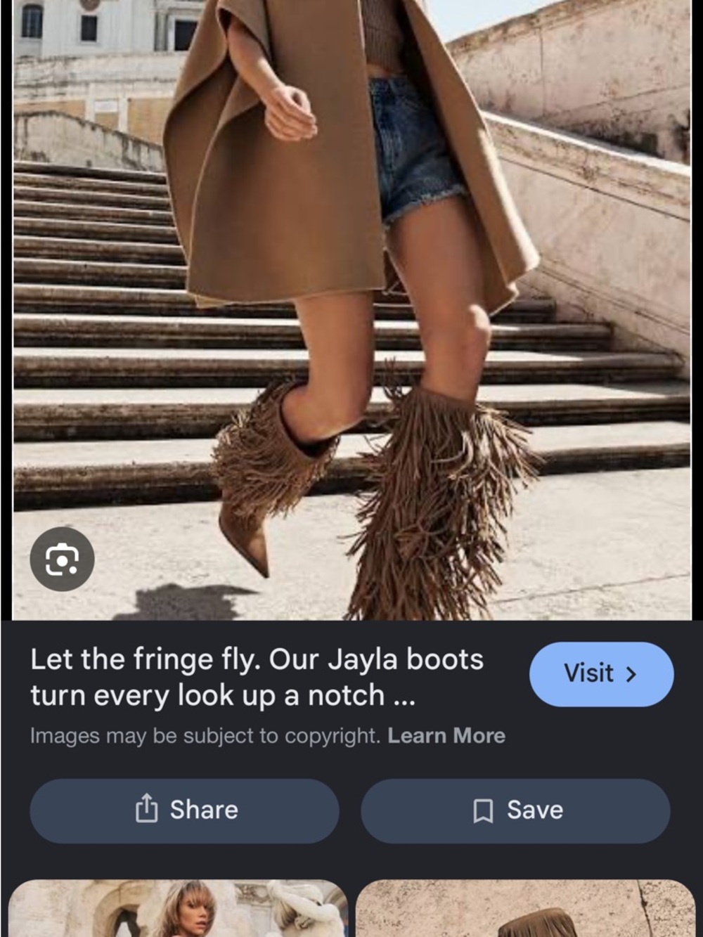 🤎 MICHAEL Michael Kors Jayla Fringed Suede Tall Boot - Picture 2 of 7